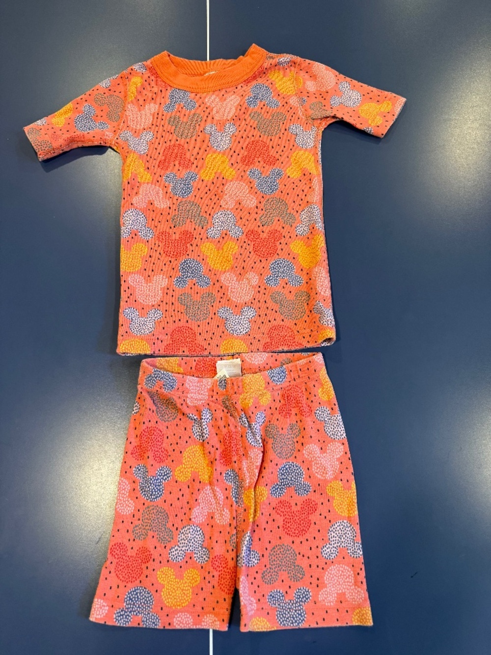 Size 120 Hanna Andersson Disney Mickey Mouse Vacation Short John Pajama Set